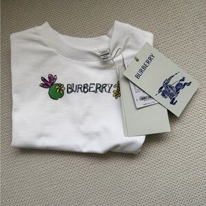 Burberry Kids White Tee NWT size 18months